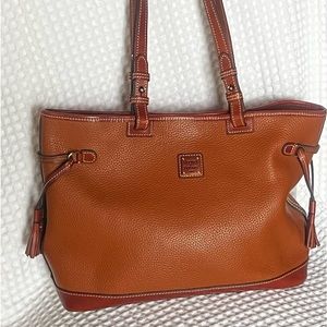 Dooney & Bourke Pebble Grain Double Strap Tassel tote bag